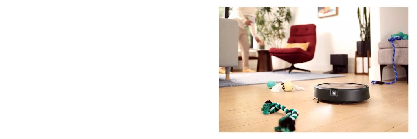Rommba j9 cleaning around dog toys